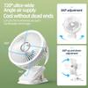 Ventilatore da campeggio da 8000 mAh Circolatore d'aria portatile da tavolo ricaricabile Ventilatore elettrico da soffitto senza fili con ventilatore domestico a clip con luce a LED