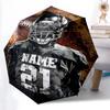 1pc Flaming Football Player Automatic Opening and Closing Folding - A Good Choice for Gifts, Fashionable and Convenient Umbrella With Cute Cartoon Cha