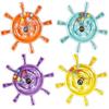 Parakeet Toys Colorful Interactive Rotating Small Wheel Rattle, Cage Parrot Spinner Toy for Cockatiels, Budgies, Conures, Parrot