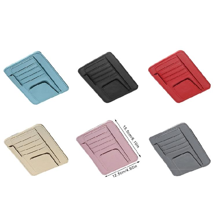 Car Sun Visors Organizer Multi-Pocket Business Card Storage Management Sunglasses Holder Visors Organizers