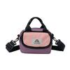 Pattern Grid Alphabet Kids Casual Travel Shoulder Bag With Spacious Compartment