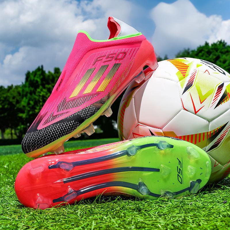 Chaussures de football pour adultes hommes et femmes Chaussures de football pour hommes à tige basse TF crampons courts AG crampons longs Chaussures de football pour l'entraînement en compétition