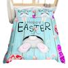 Easter Themed Duvet Cover Cute Rabbit Bedding Set Easter Egg Three-Piece Set