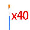5-200pcs Paint Brushes Set for Kids Acrylic with Flat Round Pointed Paint Brushes Craft Watercolor Oil Painting Brushes