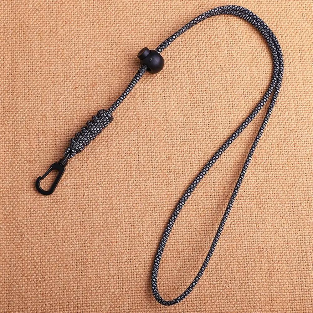 8 Styles Rotatable Buckle High Strength Parachute Cord Paracord Keychain Lanyard Backpack Key Ring Neck Hanging Rope