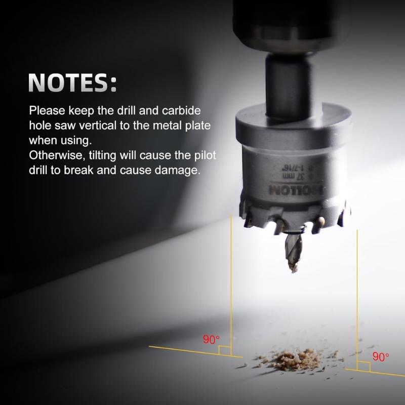 Aluminum Hole Cutter 100mm Carbide Hole Saw Metal Cutting Tool For Steel Copper Plastic Materials