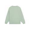 Li Ning BADFIVE Sweatshirts Men's Green Crew Neck Moderate Regular AWDS653-6