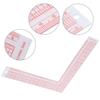 Plastic L-Shaped Ruler 90 Degree Right Angle Ruler Measuring Tool Sewing Ruler  DIY Craft