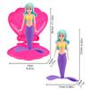 1-4Pcs Mermaid Pool Toys Mermaid Dive Toys Auto Open Shell Mermaid Bath Toys Kids Play Water Swimming Pool Games for Boys Girls