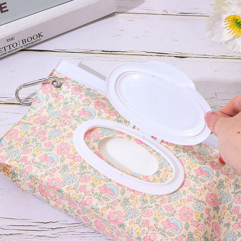 1Pc Refillable EVA Wet Wipe Pouch Portable Wipes Holder Case Flip Cover Snap-Strap Reusable Wet Wipe Bag Home Outdoor Tissue Box
