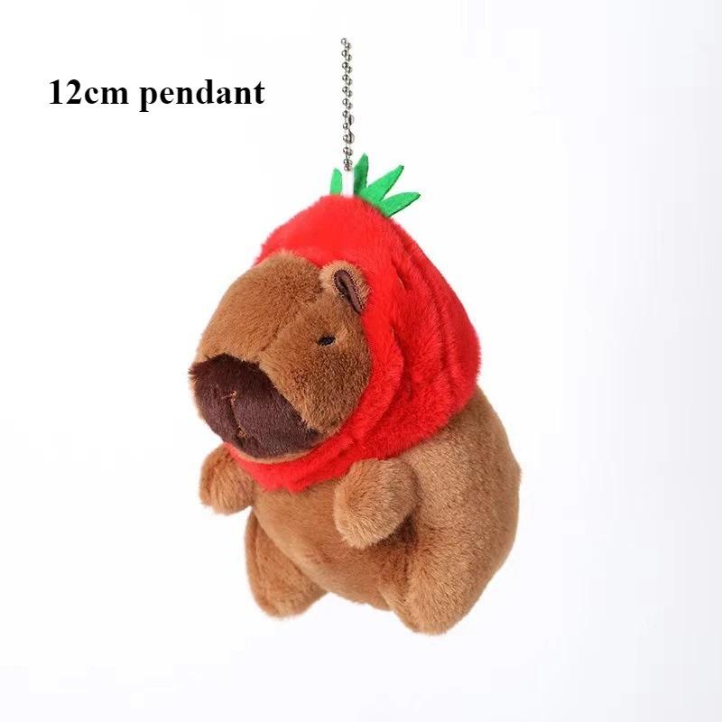 Capybara Plush Pillow Cute Stuffed Animals Toy Capibara Plush Keychain Pendant Kapibala Soft Doll Home Decor Christmas Gift