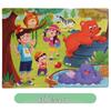 9-Piece Wooden Cartoon Animal & Vehicle Jigsaw Puzzles for Kids, Ages 3-7