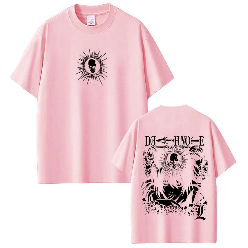Anime Death Note Ryuk Yagami Light LLawliet Tshirts Unisexs Women Cotton Tee Shirt Fashion Short Sleeve Tops Streetwear Unisex