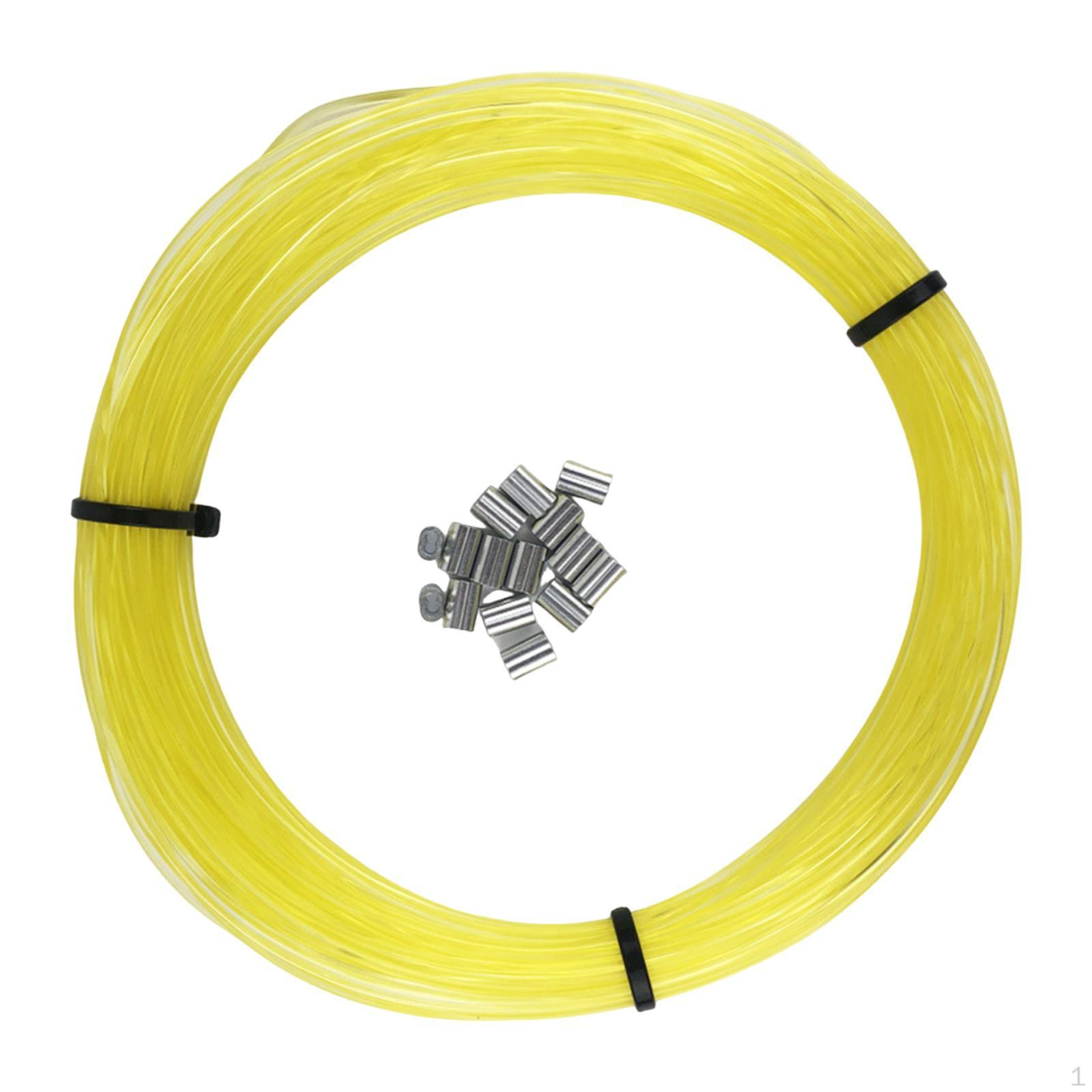Fishing Line Sturdy Replacement Yellow with Figure Eight Buckles Accessories