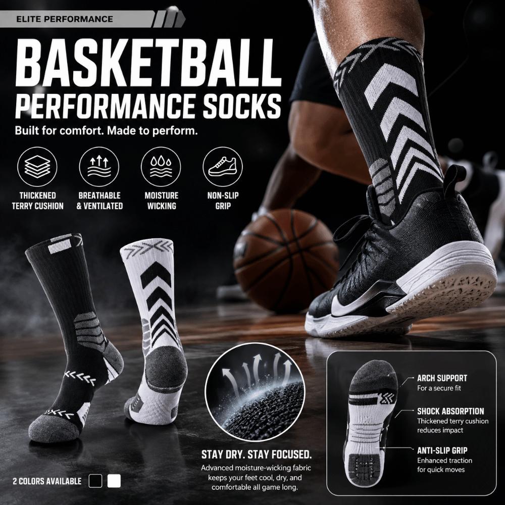 Thick Basketball Socks Toward Bottom Cycling Running Sports Socks Compression Socks Men Women