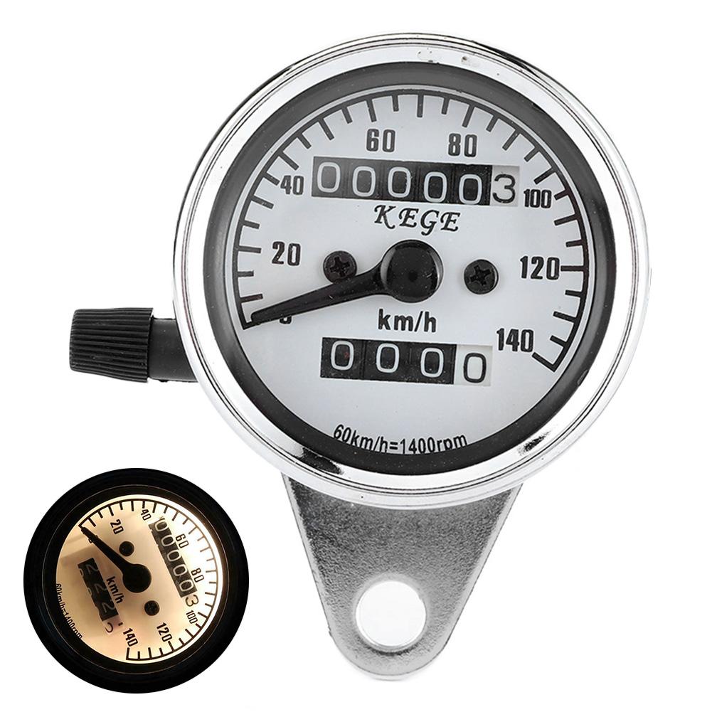 Universal Motorcycle Speedometer Odometer 12V Night Viewing Meter Kilometer Table