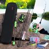Spinning Fishing Rod and Reel Set 2.1m Fishing Rod with 2000 Fishing Reel for Carp Fishing Tools