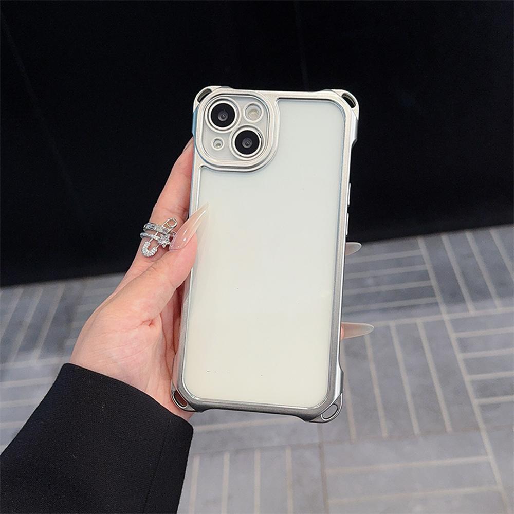 

Противоударный мягкий чехол с четырьмя углами и защитой от падений для iPhone Xiaomi Poco Huawei Honor OPPO Vivo защитный чехол Huawei Nova 9 Pro серебряный