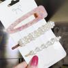 Pearl Hair Clip For Women Korean 3/4pcs Geometric Hairpins Set Hair Berrettes Girl Hairgrip Side Clip Hair Accessories