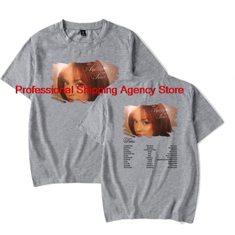 

Ayliva 2025 Tour TShirts Merch Tee Summer For WomenUnisex Unisex Casual Short Sleeve Clothes Fashion Streetwear S
