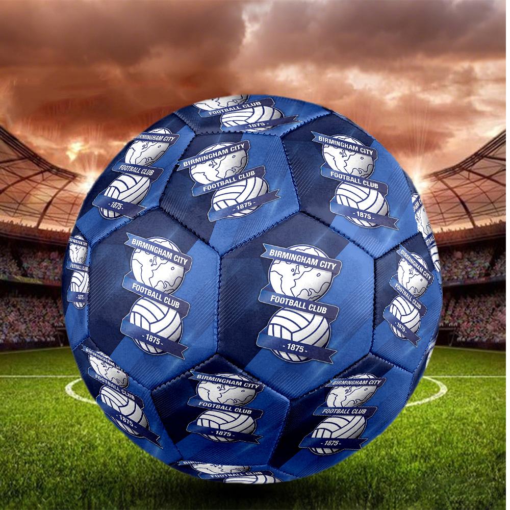 Birmingham City Taglia 5 Pallone da Calcio Alta Elasticità Pallone da Calcio Per Competizione All'aperto Allenamento Quotidiano Gioco