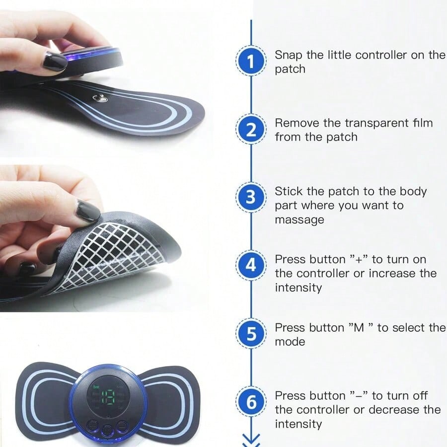 2026 Portable Massage Pad, Massage Stick, Massage Set For Neck, Shoulder & Full Body Massage Combination Rechargeable