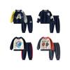 Shark Spring and Autumn Boys and Girls Letter Sweater Suit