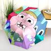 Pooh  Pattern, Automatic Folding Umbrella, Portable and Foldable Design, 8 Ribs, a Christmas or Birthday Gift.