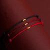 Gold Bead Bracelet Charm Adjustable Bracelet Lucky Red Rope Bracelet Gold Color For Gifts Office Wedding