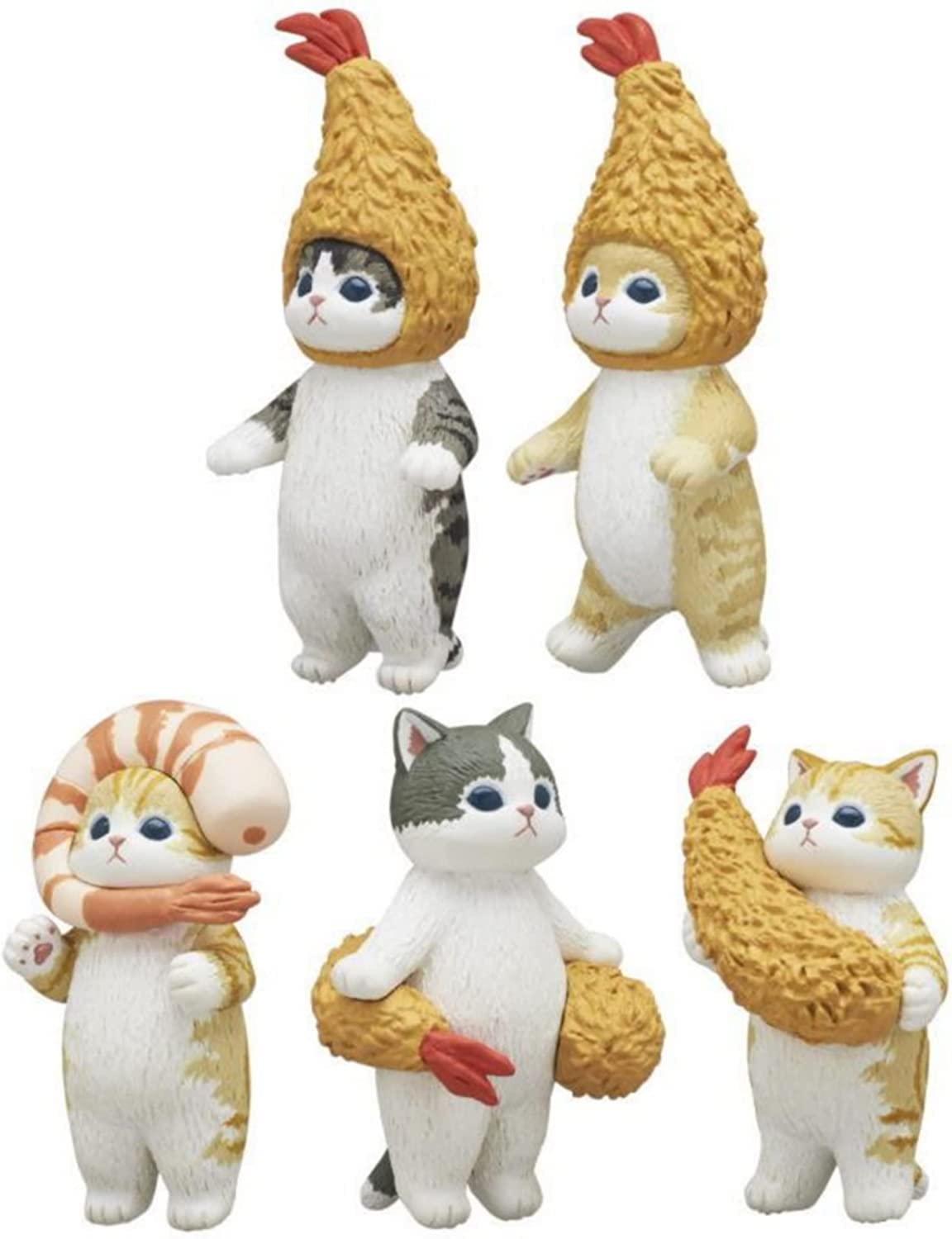 

mofusand Shrimp Nyan Figure x All 5 Types Set Full Comp Gacha Gacha Capsule Toy