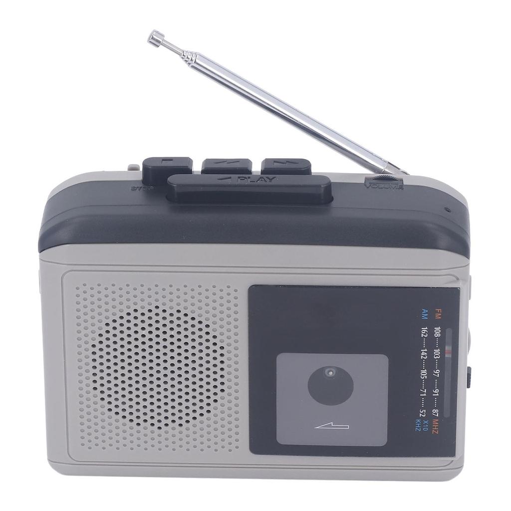 Tragbarer Kassettenplayer Eingebauter Lautsprecher 2 AA Batterien USB Stromversorgung AM FM Radio Kassettenplayer