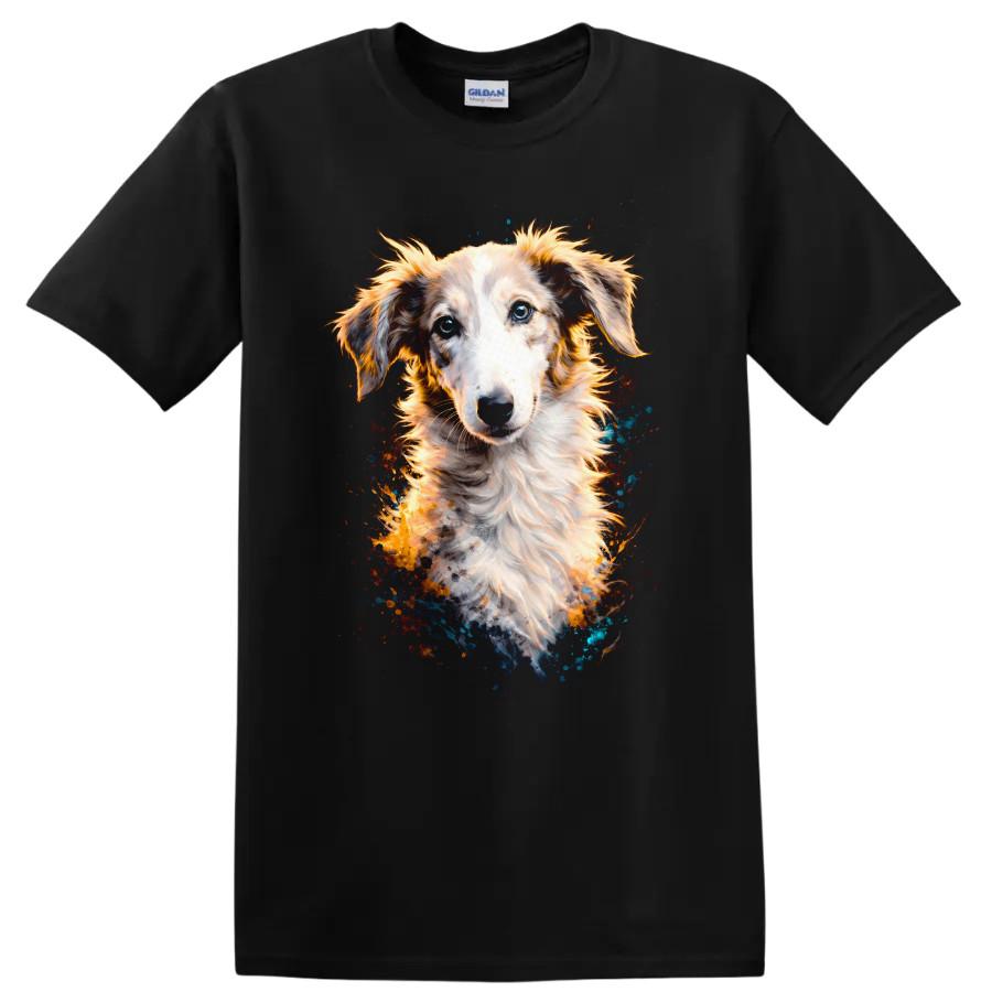 Dog Portrait T Shirt Colorful Dog Art Unleash Love Mutt T Shirt Tee