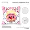 Custom Zanmang L-Loopy Throw Cushion Cover Anti-dustmite Pillowcase Invisible Zipper Silky Short Plush Sofa Cushion Cover