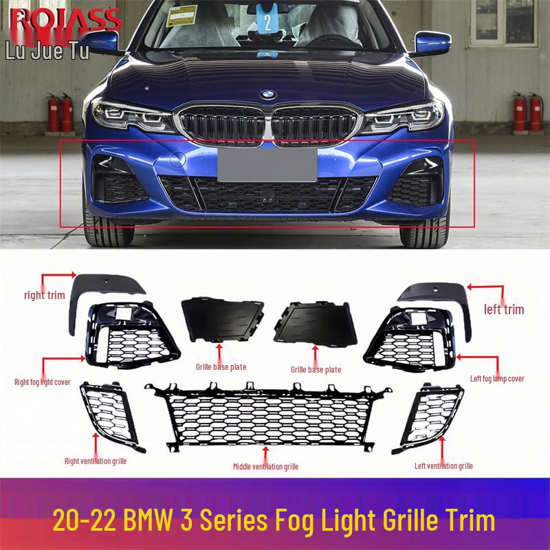 BMW 3 Series G28 M Sport Front Bumper Fog Light Air Vent Cover Grille Base - Passenger Right [Brand]