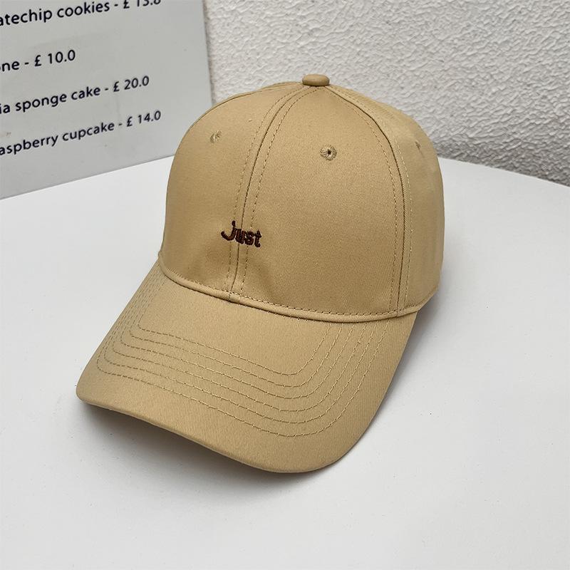 New Washed Embroidered Baseball Cap for Women, Spring and Summer, Face-Slimming, Casual and Versatile Soft Top Sunshade Duckbill Cap for Elementary