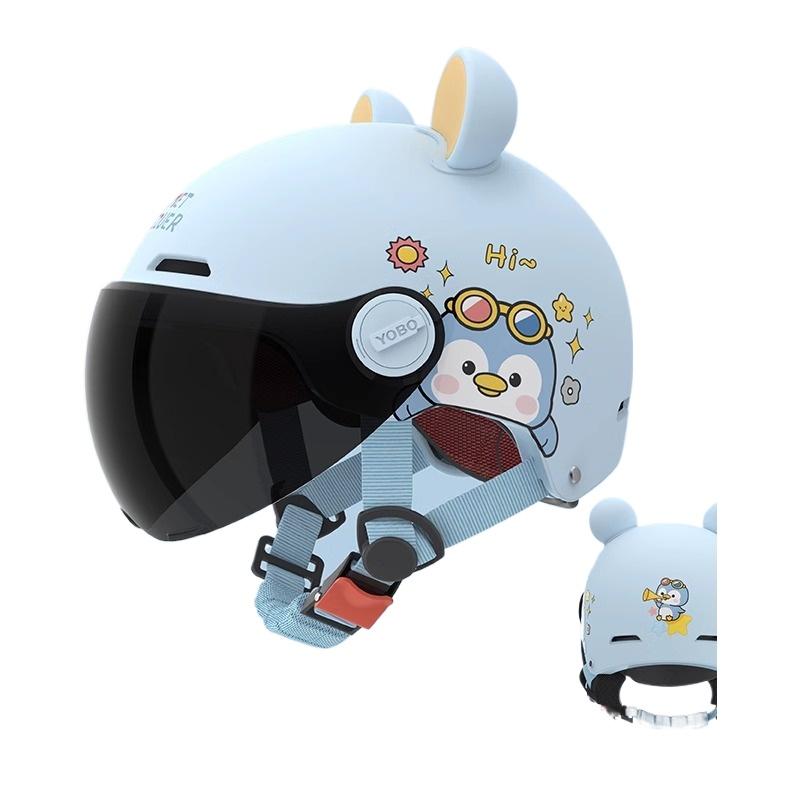 Electric Car Motorcycle Half Helmet Boys and Girls Children Cute Helmet Four Seasons Helmet