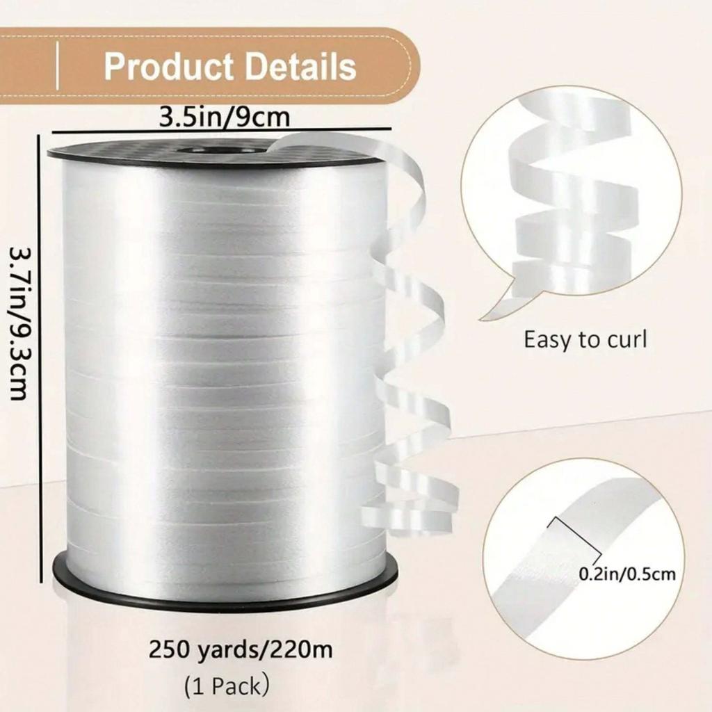 250 Yards Curling Ribbon-Balloon String For Art&Craft Decor, Gift Wrapping, Ribbons And Bows For Christmas New Year Gifts