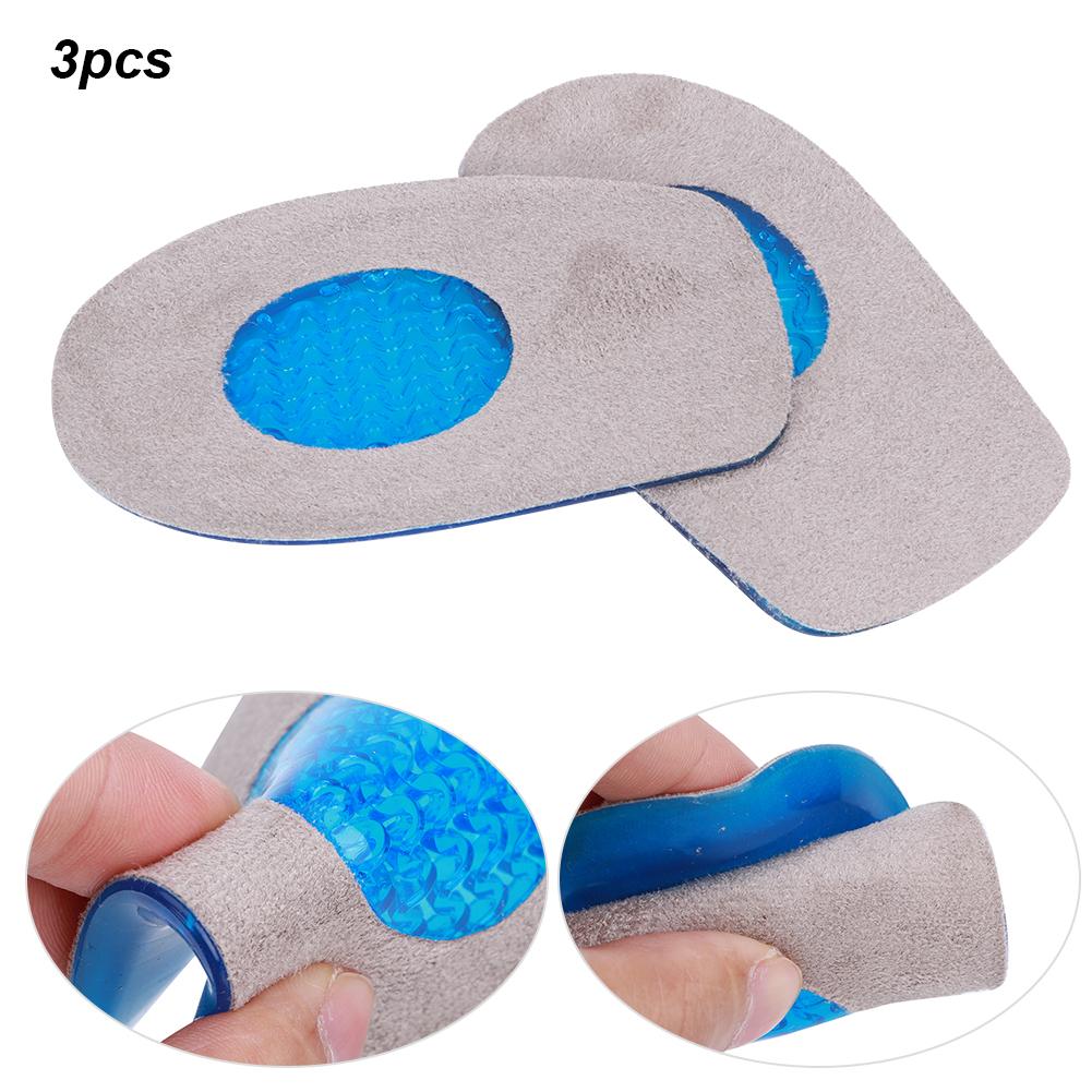 3 Paia Inserti Rialzo Tallone Solette Rialzo Scarpe Cura del Piede Cuscinetto Ammortizzante Antalgico Morbido Silicone Donna TPE Tallone