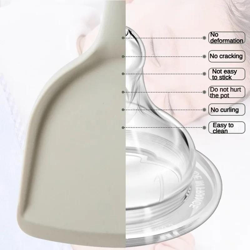 1/2/3/4set Grey white silicone spatula soup spoon set non-stick pan cooking tools kitchen cooking kit