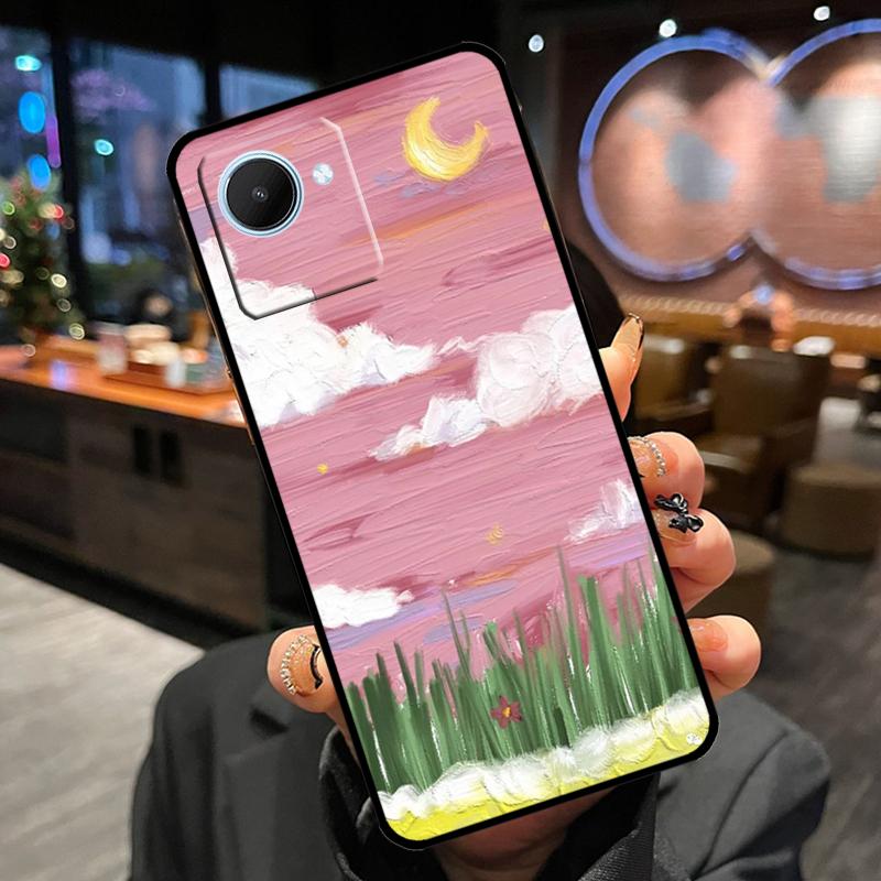 Coque Paysage Couché de Soleil Coréen Pour Realme 14 Pro Plus 13 12 11 15 GT6 GT7 Pro C55 C51 C35 C53 C61 C65 C67 C63 C71 C75