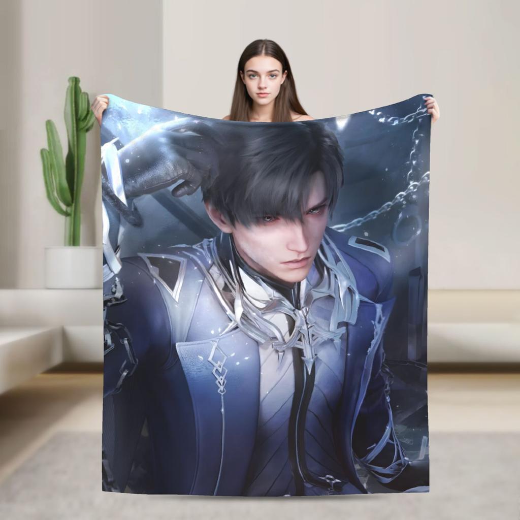 Love And Deepspace Zayne Blanket Flannel Winter Multi-function Soft Throw Blanket for Home Travel Bedding Throws