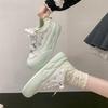 Thick Soled White Shoes Women  New Popular Flat Bottomed Board Shoes Versatile Ins Niche Shoes Casual