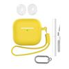 For AirPods 4 Earphone Silicone Case Set with Anti-Lost Keychain, Strap, Ear Tips, Cleaning Pen