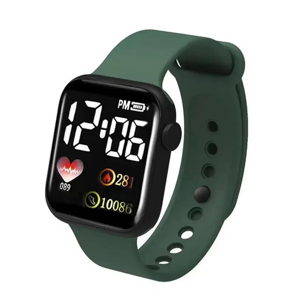 Led Digital Display Waterproof Electronic Watch Smart Watch Sport Fitness Led Digital Display Children Watch Children Universal
