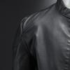 Men's Retro PU Leather Motorcycle Jacket with Stand Collar