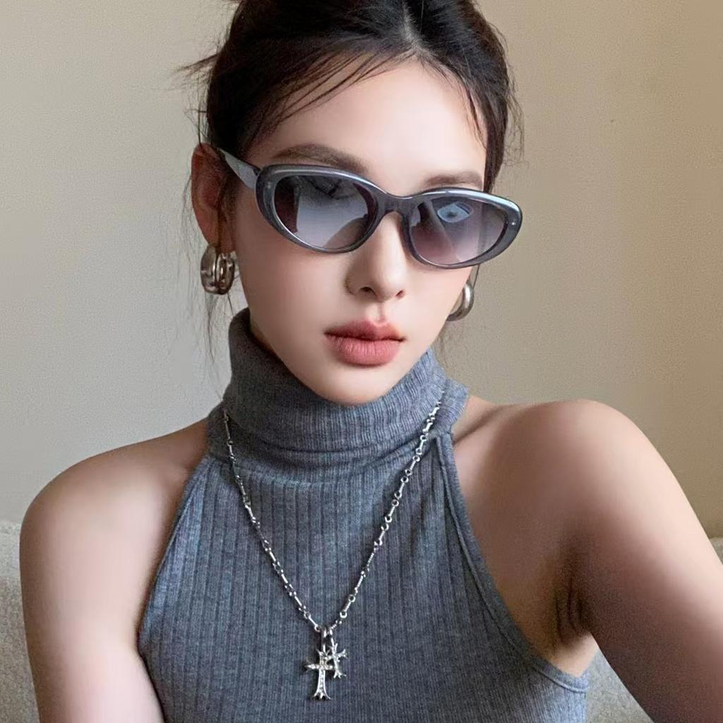 Vintage Style For Women Sun Glasses Cat Eye Shape Anti-reflective For Ladies' Sun Glasses High Quality For Men Sunglass