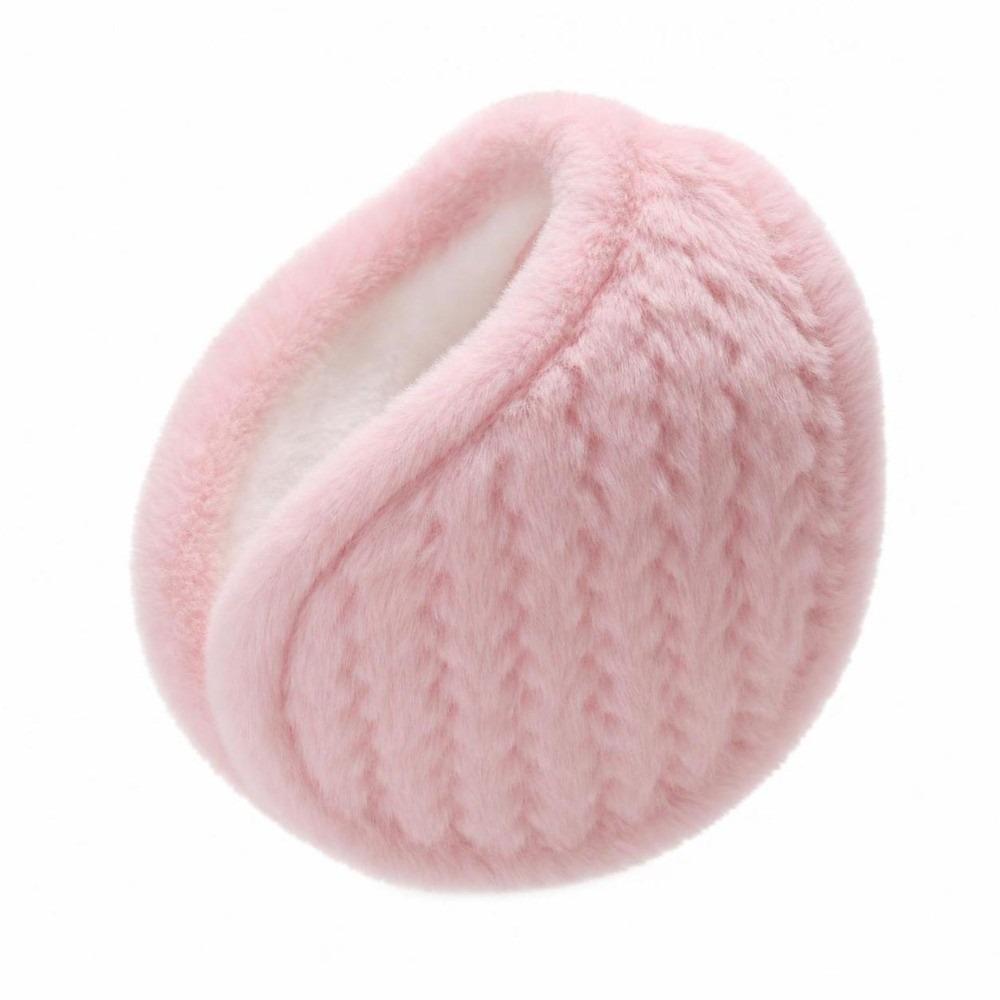 Portable Rear Hanging Ear Muffs Rear Worn Style Windproof Ear Covers Plush Ear Warmers  For Women
