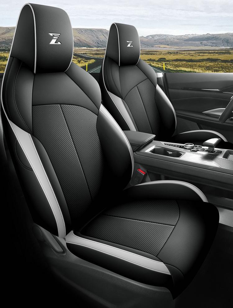 Oshan Z6 Universal Full Leather Car Seat Cushion, All-Season Model