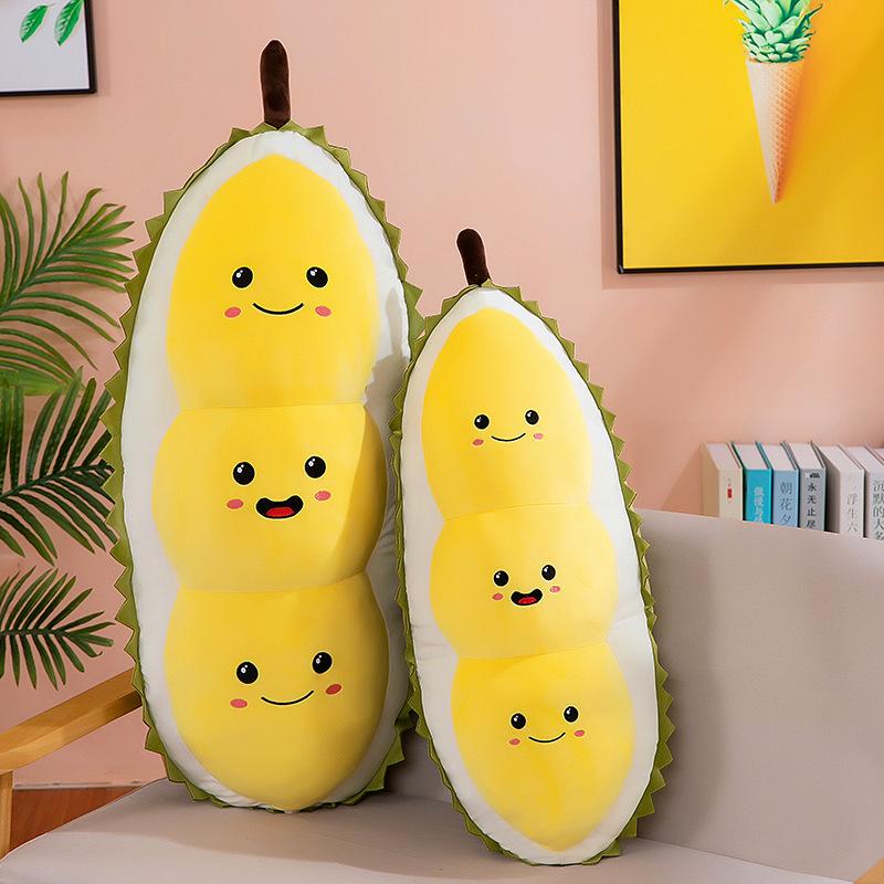 Creative New Durian Pillow Cute Home Fruit Doll Long Pillow Sleeping Doll Girl Birthday Gift