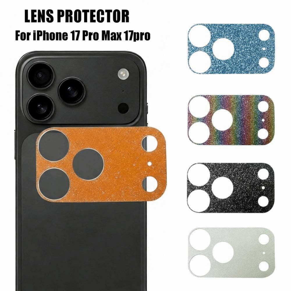 Bling Full Glitter Lens Protector Anti Scratch HD Camera Lens Cover Full Cover Camera Protector for iPhone 17Pro/17 Pro Max